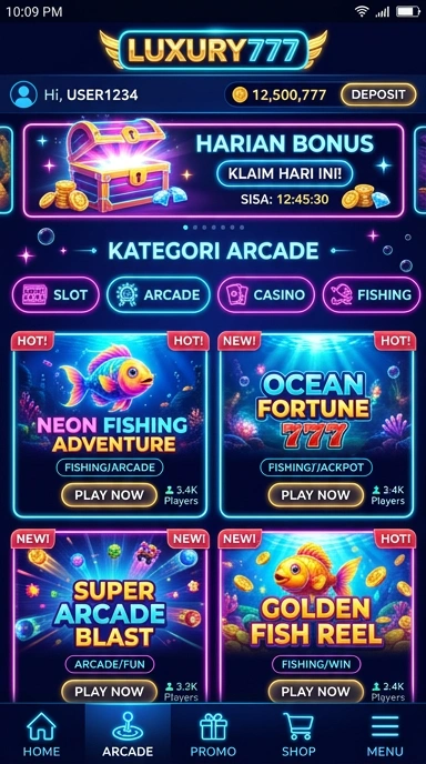 Cuplikan layar menu unduhan luxury777 untuk perangkat Android